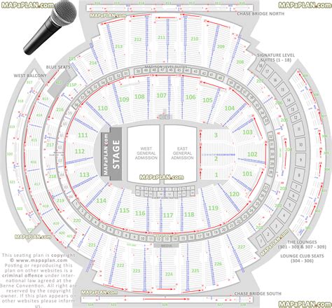Madison square concert seating chart - The most detailed interactive Madison Square Garden seating chart available, with all venue configurations. Includes row and seat numbers, real seat views, best and worst seats, event schedules, community feedback and more.
